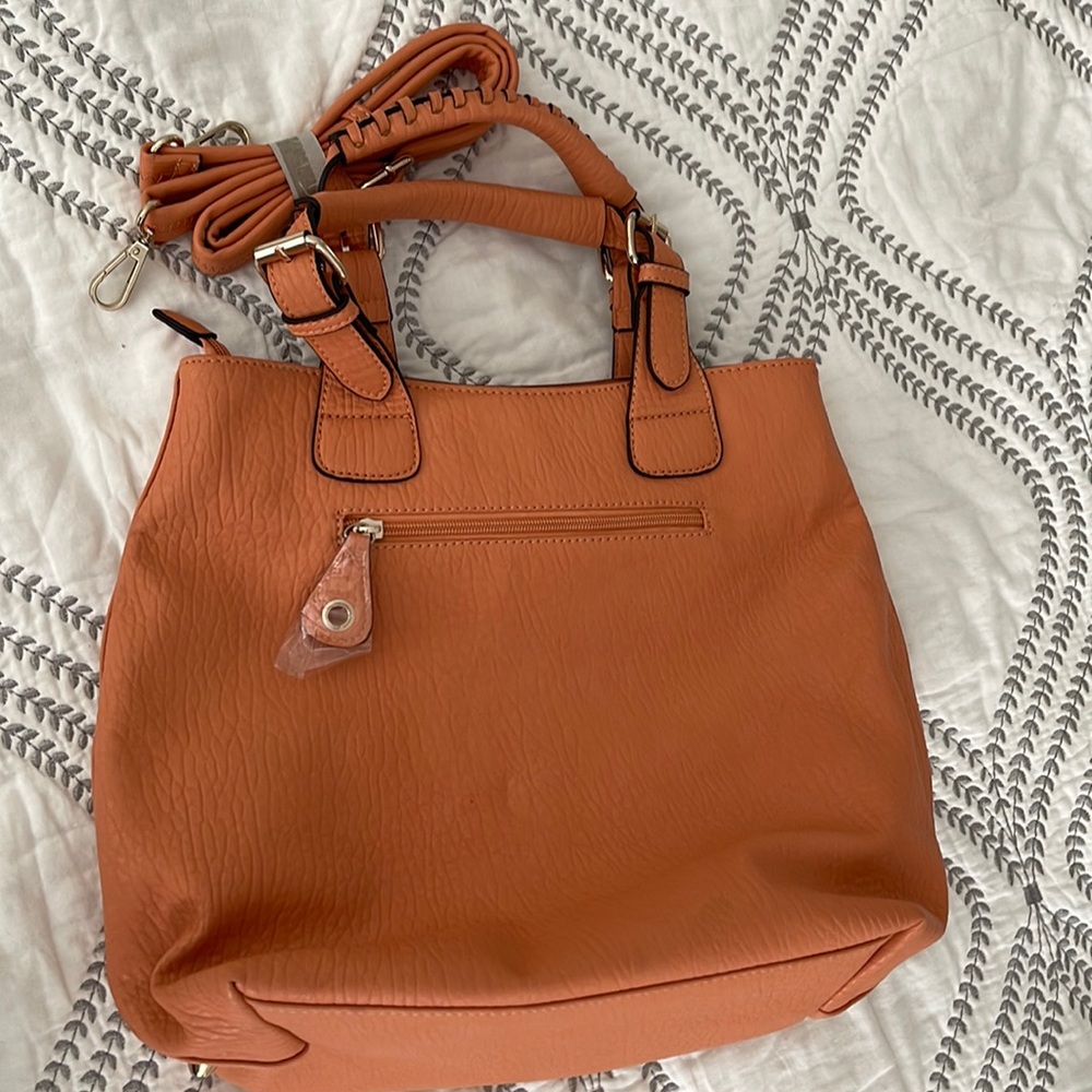 Peach coloured bag